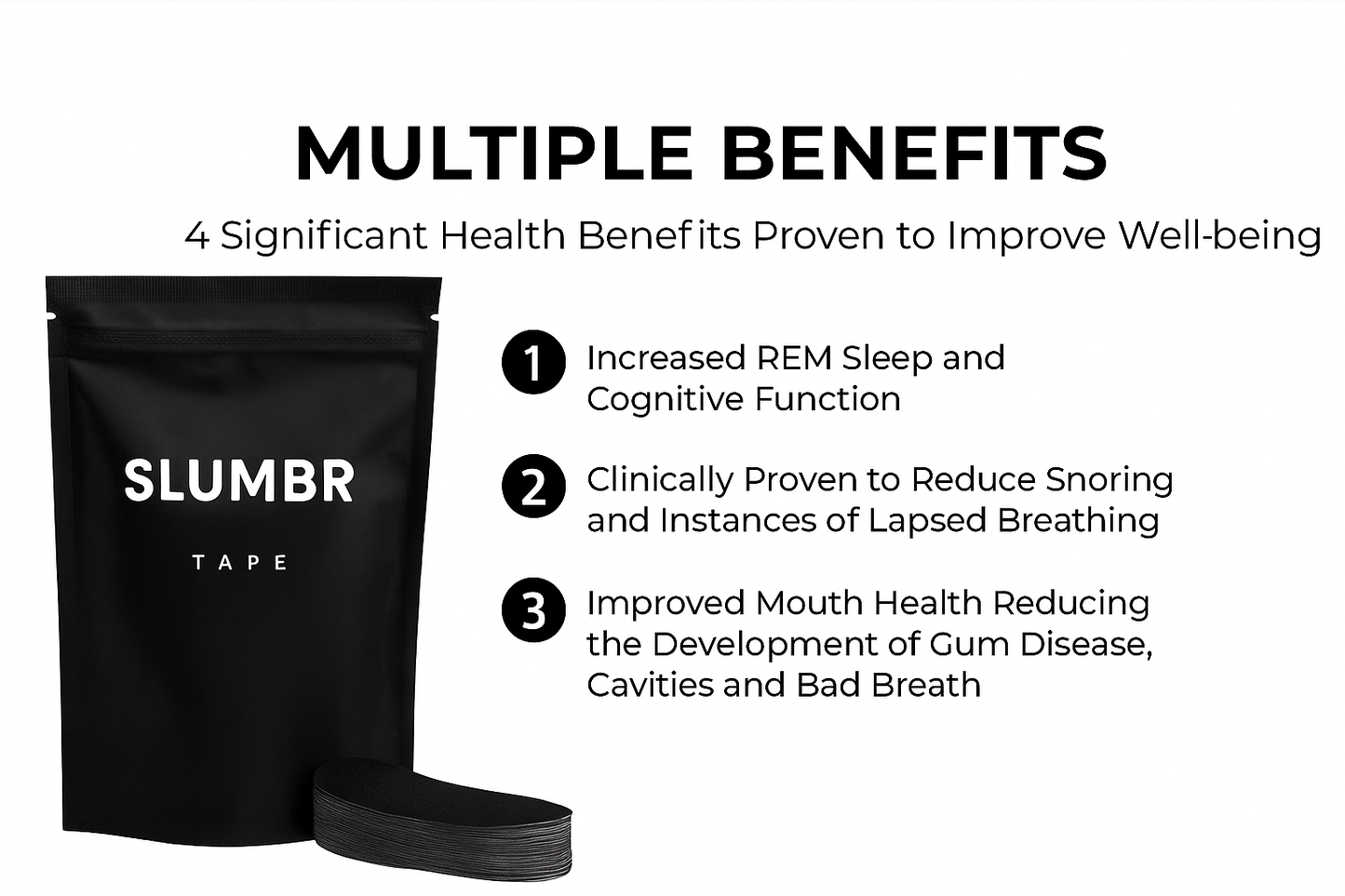 SlumbrTape - Sleep Mouth Tape (1 Month Supply)