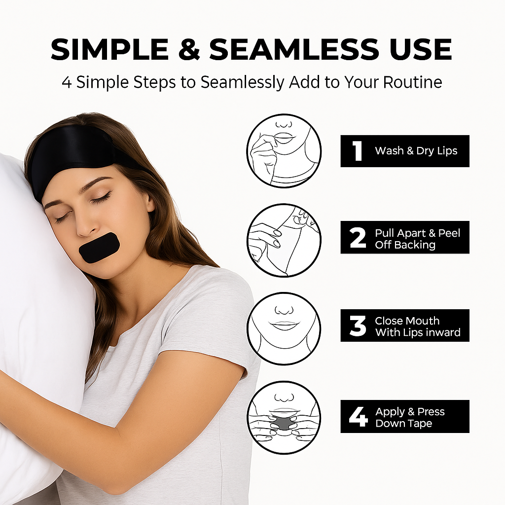 SlumbrTape - Sleep Mouth Tape (1 Month Supply)