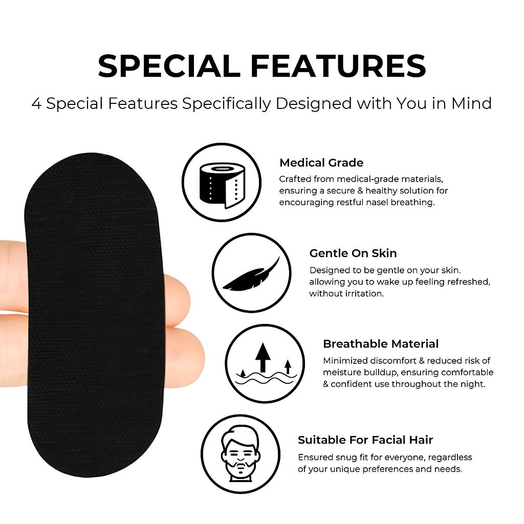 SlumbrTape - Sleep Mouth Tape (1 Month Supply)